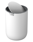 Fandy Table Bin with Swing-Top Lid - White 2.2L / 0.58 Gal