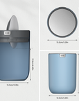 Fandy Table Bin with Swing-Top Lid - Blue 2.2L / 0.58 Gal