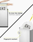 EKO Mirage-T 50 Liter / 13.2 Gallon Stainless Steel Motion Sensor Can – No inner liner design - Fingerprint resistant