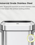 EKO Urban Slim Open Top Can Commercial Grade - 60L / 16 Gal – Commercial Grade Stainless Steel