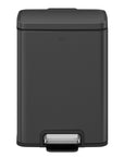 EKO Madison Step Trash Can With Liner - 12L / 3.2 Gal - Matte Black – Clean