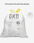 EKO Code C - 4 Gallon Easy-Dispense Roll Trash Bag - 80 Count (10-15L) – Convenient drawstring design