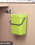 EKO Puro Compost Bin with Lid - Lime 5L / 1.32 Gal – Mount on Wall