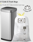 EKO Ecosmart Sensor Can - 80L / 21.1 Gal Tall and Large Kitchen Trash Can – Perfect fit with EKO Code G kitchen trash bags