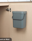EKO Puro Compost Bin with Lid - Dark Gray 5L / 1.32 Gal – Mount on Wall