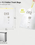 EKO Code E - 8 Gallon Easy-Dispense Roll Trash Bag - 80 Count (30.3-36L) – 8-9.5 Gallon Trash Bags - 80 count per box.