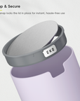 Fandy Table Bin with Swing-Top Lid - Lavender 1.5L / 0.4 Gal