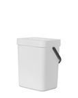 Puro Compost Bin with Lid - White 3L / 0.79 Gal