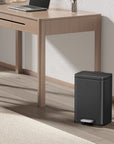 EKO Madison Step Trash Can With Liner - 12L / 3.2 Gal - Matte Black – Home Office