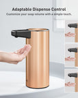 EKO Deluxe Aroma Smart Liquid Soap Dispenser - Rose Gold – Adaptable Dispense Control