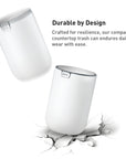 EKO Fandy Table Bin with Swing-Top Lid - White 1.5L / 0.4 Gal – Durable by Design