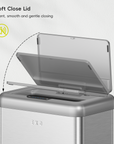 EKO Vintage Dual Compartment 32L + 18L Stainless Steel Motion Sensor Trash Can – Soft Close Lid - Silent, smooth and gentle closing