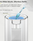 EKO Aroma Pro 13.5 fl oz Touchless Automatic Liquid Soap Dispenser-Matte White – Extra-Wide Mouth, Effortless Refills