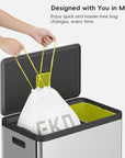 Code Z - 12.5 Gallon Easy-Dispense Roll Trash Bag - 110 Count (40-60L)