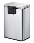 EKO Madison Step Can With Liner - 12L / 3.2 Gal - Stainless Steel – Closed Lid