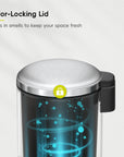 Essentials Serene Step Can - 5L/1.3Gal Stainless Steel