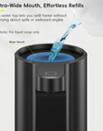 EKO Aroma Pro 13.5 fl oz Touchless Automatic Liquid Soap Dispenser-Matte Black – Extra-Wide Mouth, Effortless Refills