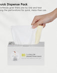 EKO Code A - 1.6 Gallon Easy-Dispense Roll Trash Bag - 80 Count (3-6L) – Quick Dispense Pack