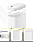 EKO Morandi Slim Bathroom Trash Can - 10L /2.6 Gallon - White – Easy Assembly