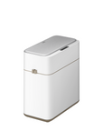 EKO Bono Sensor Bathroom Trash Can with Lid - 8L/2.1 Gallon - White – Slick