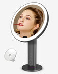 EKO iMira Ultra Clear 8" Sensor Mirror - Dark Gray 1X/5X – Lipstick 5x