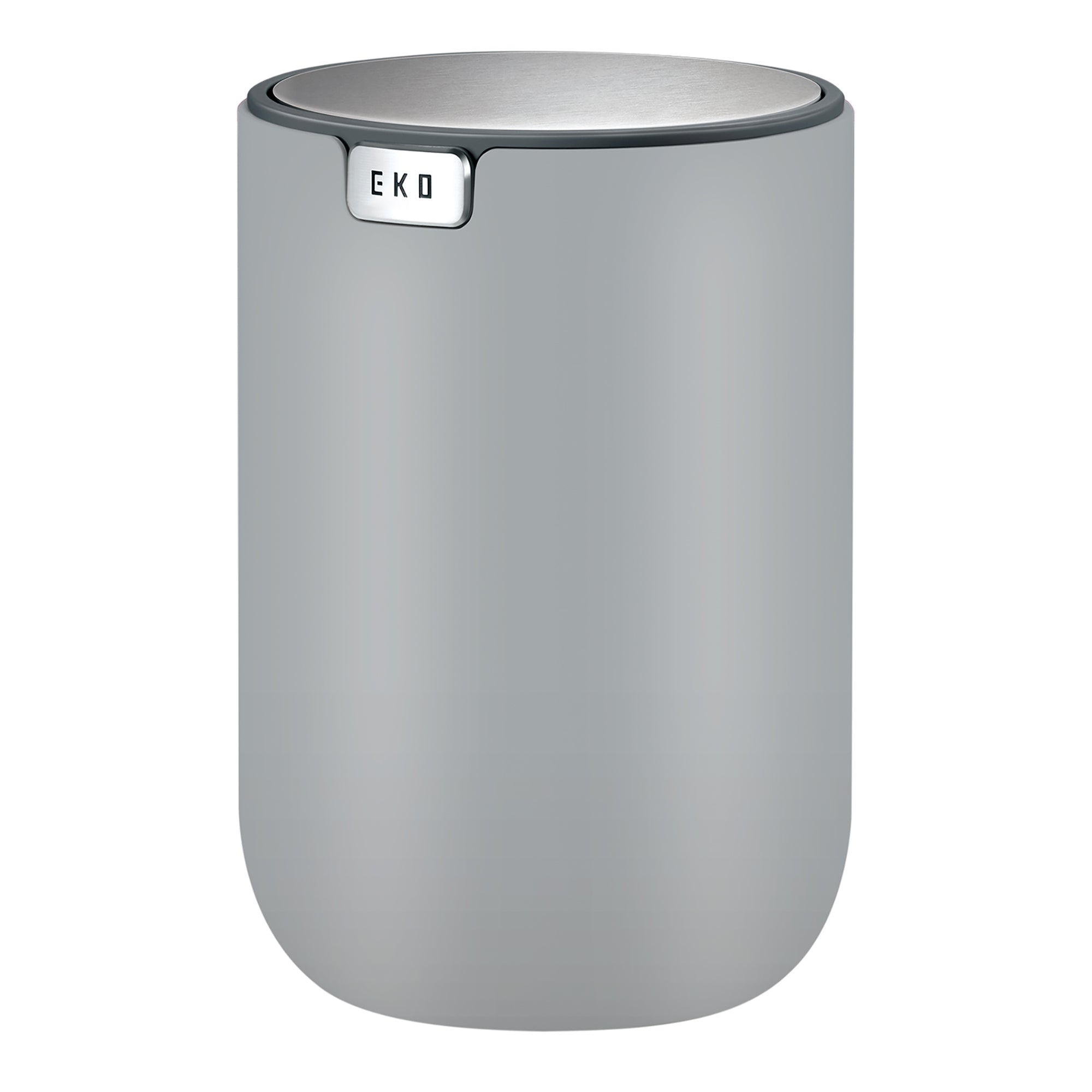 EKO Fandy Table Bin with Swing-Top Lid - Gray 1.5L / 0.4 Gal