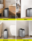 Astro Slim Sensor Trash Can with Butterfly Lid 10 L / 2.6 Gal
