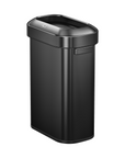 Urban Slim Open Top Can Commercial Grade - 90L / 23.7 Gal-Matte Black