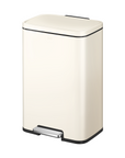 Madison Vanilla Steel 50 Liter/13.2 Gallon Step Trash Can with Inner Liner