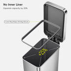 Hudson Slim Stainless Steel Step Trash Can 50 L / 13.2 Gal