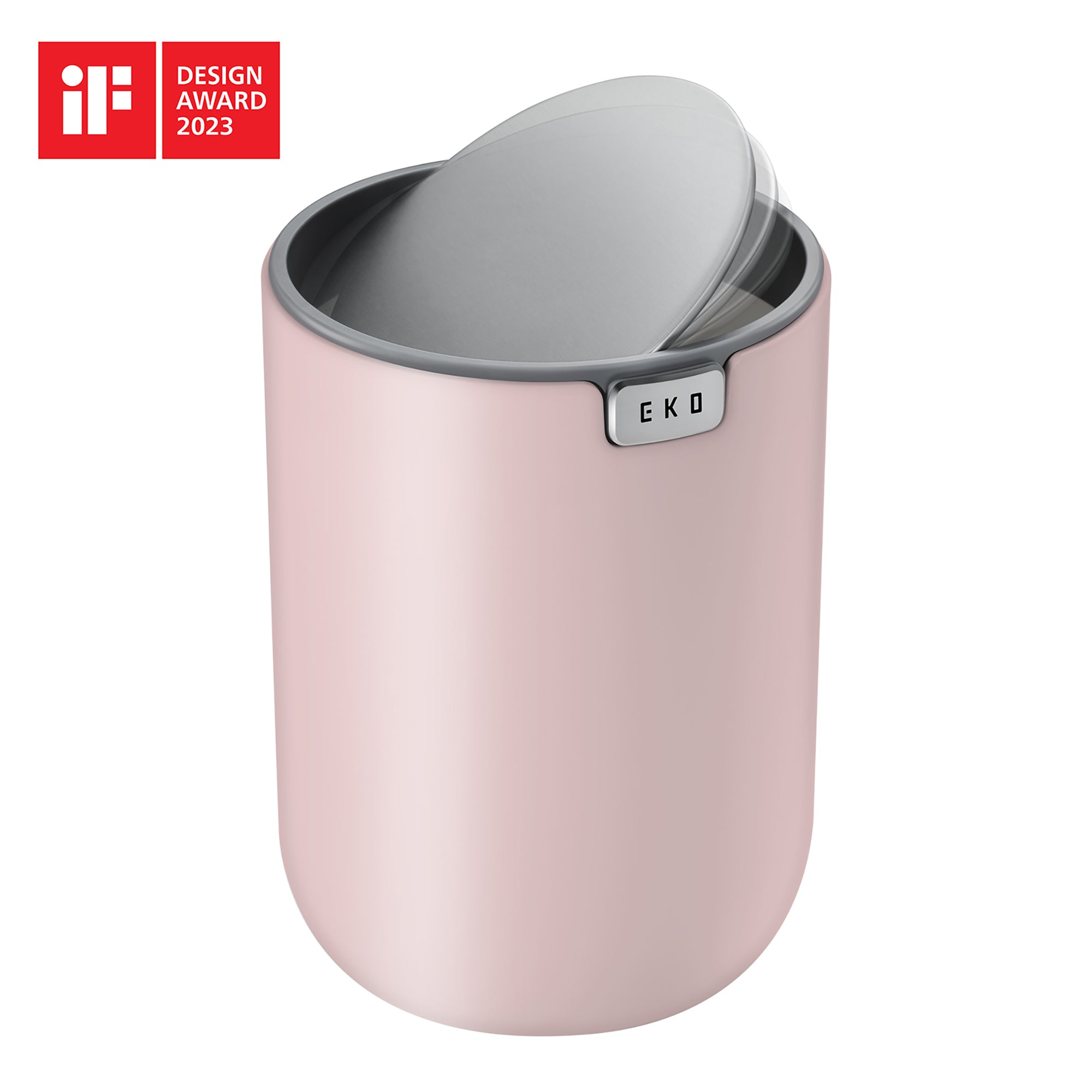EKO Fandy Table Bin with Swing-Top Lid - Pink 1.5L / 0.4 Gal – Design Award 2023