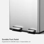EcoCasa Step Recycling Can Dual Compartment 30+20 L / 8+5.3 Gal