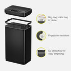 Mirage-T Motion Sensor Trash Can, 50 L  / 13.2 Gal, Stainless Steel