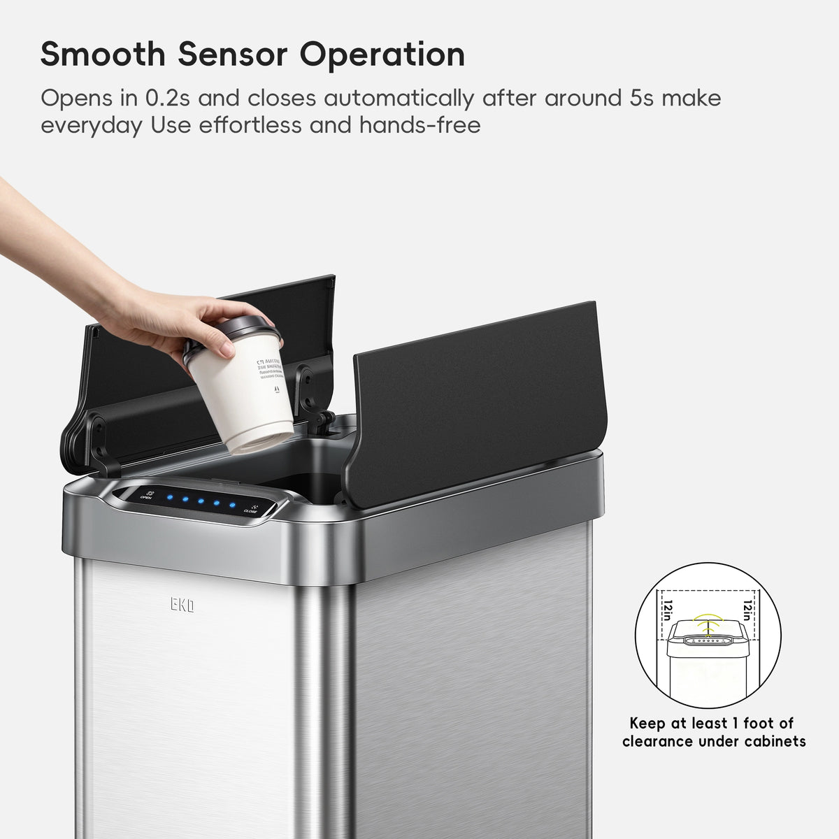 Phantom-T Sensor Can with Dual Wing Lid 50 L / 13.2 Gal
