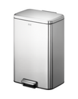 Maxwell Step On Foot Pedal Trash Can, 13.2 Gallon/50L Stainless Steel Finish