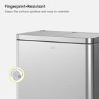 Edison Dual Compartment Step Can with Removable Inner Liners 30+30 L / 8+8 Gal