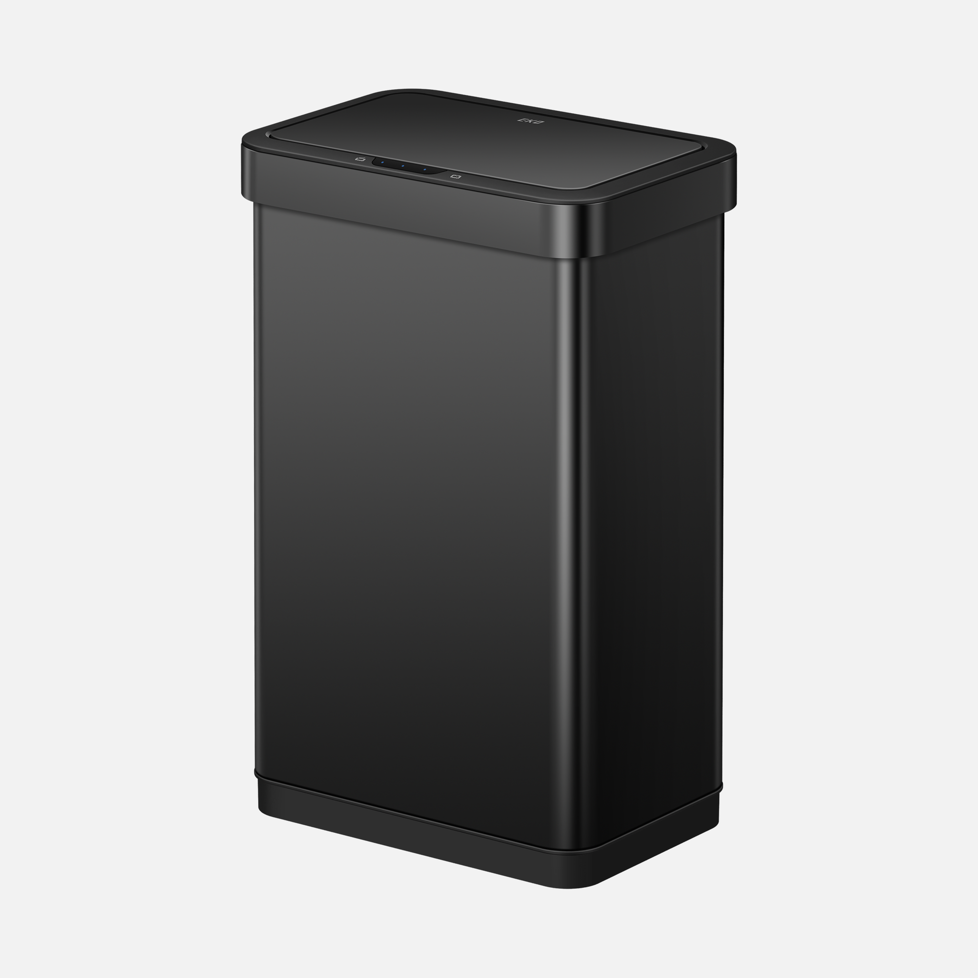 EKO EcoNova 50 Liter / 13 Gallon Motion Sensor Trash Can (Matte Black).