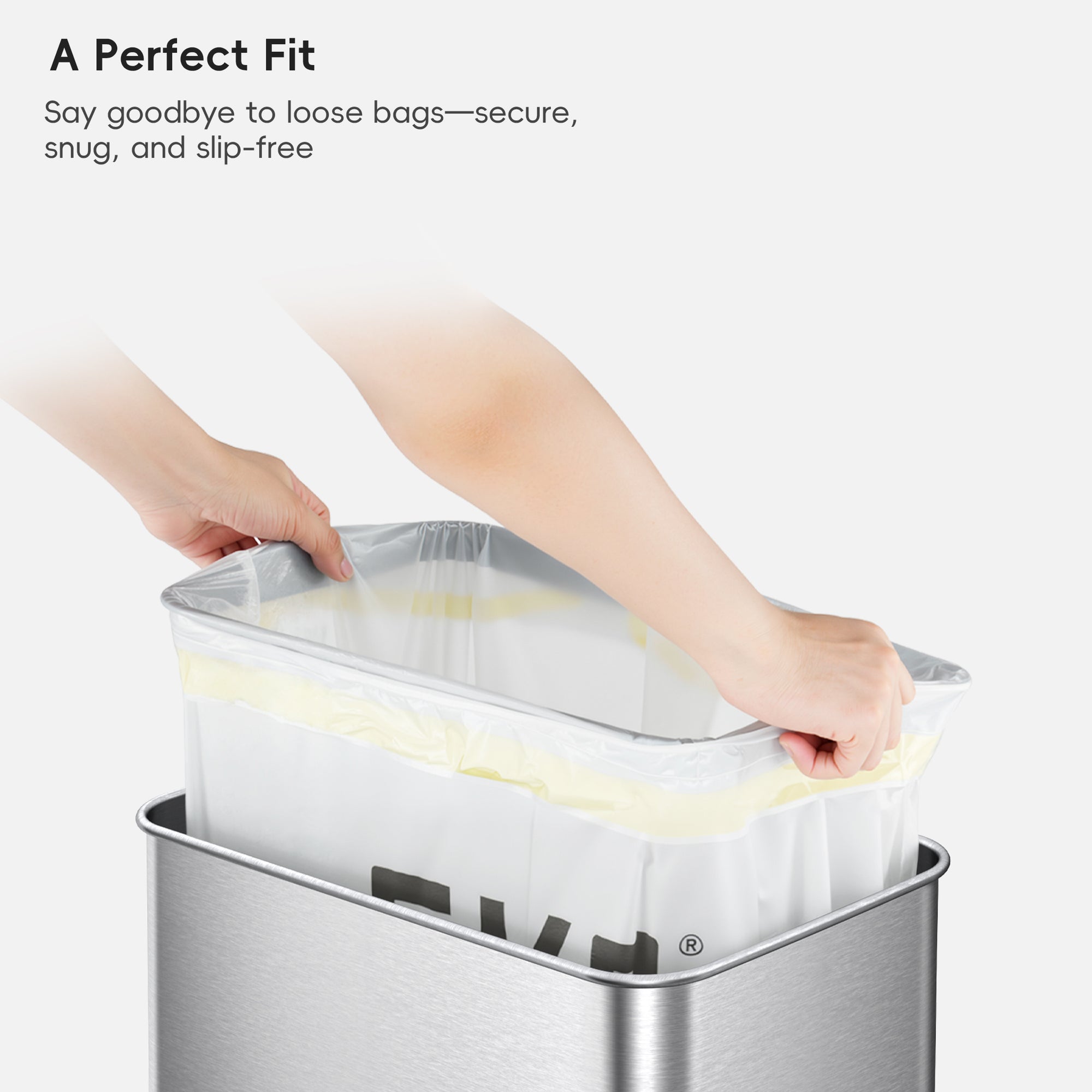 Code J - 12.9 Gallon (45-49L) Easy-Dispense Roll Trash Bag - 60 Count