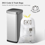 Ecosmart Motion Sensor Square Trash Can Stainless Steel 80 L / 21.1 Gal