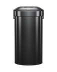 Urban Round Open Top Can Commercial Grade – 120L / 32 Gal - Black Stainless Steel