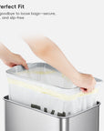 Code J - 12.9 Gallon (45-49L) Easy-Dispense Roll Trash Bag - 110 Count