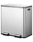 EcoCasa Plus Dual Recycling Trash Can 10.6+10.6 Gal