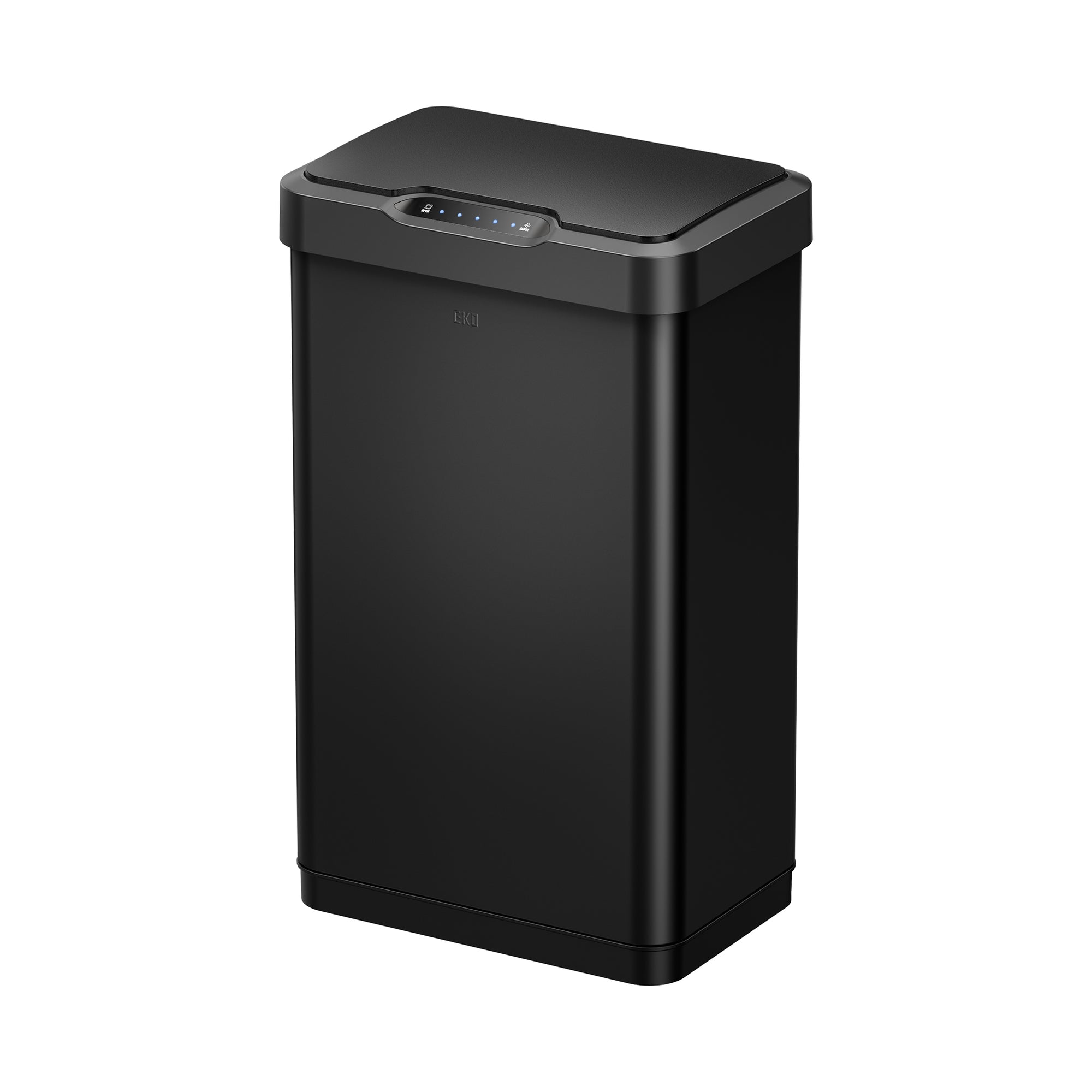 EKO Mirage-T  50Liter / 13.2 Gallon  Stainless Steel Motion Sensor Trash Can - Matte Black