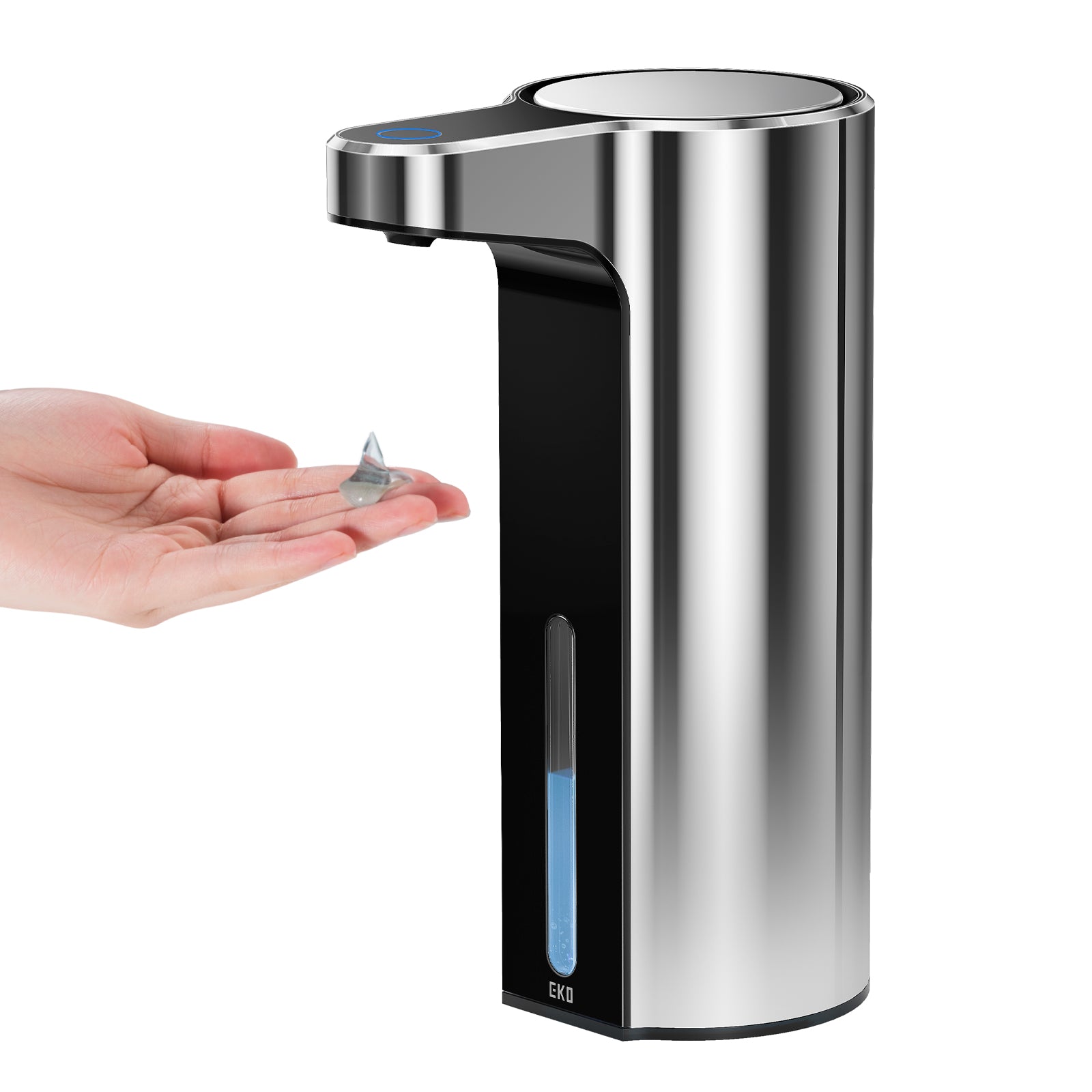 EKO Aroma Smart Liquid Soap Dispenser - Chrome Metallic