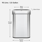 Urban Slim Open Top Can Commercial Grade