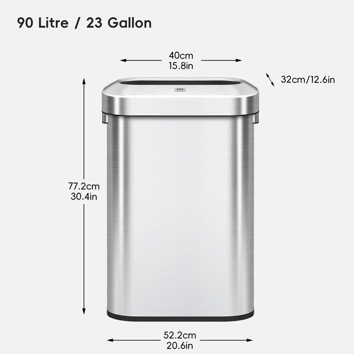 Urban Slim Open Top Can Commercial Grade