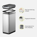 Phantom-T Sensor Can with Dual Wing Lid 50 L / 13.2 Gal