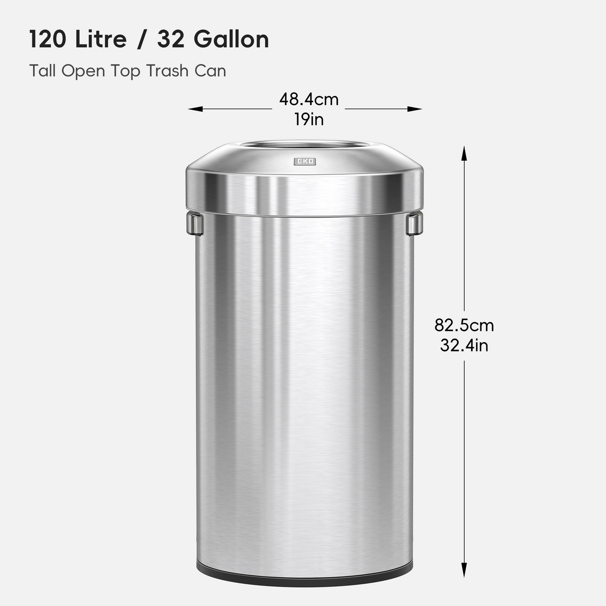 Urban Round Open Top Can Commercial Grade