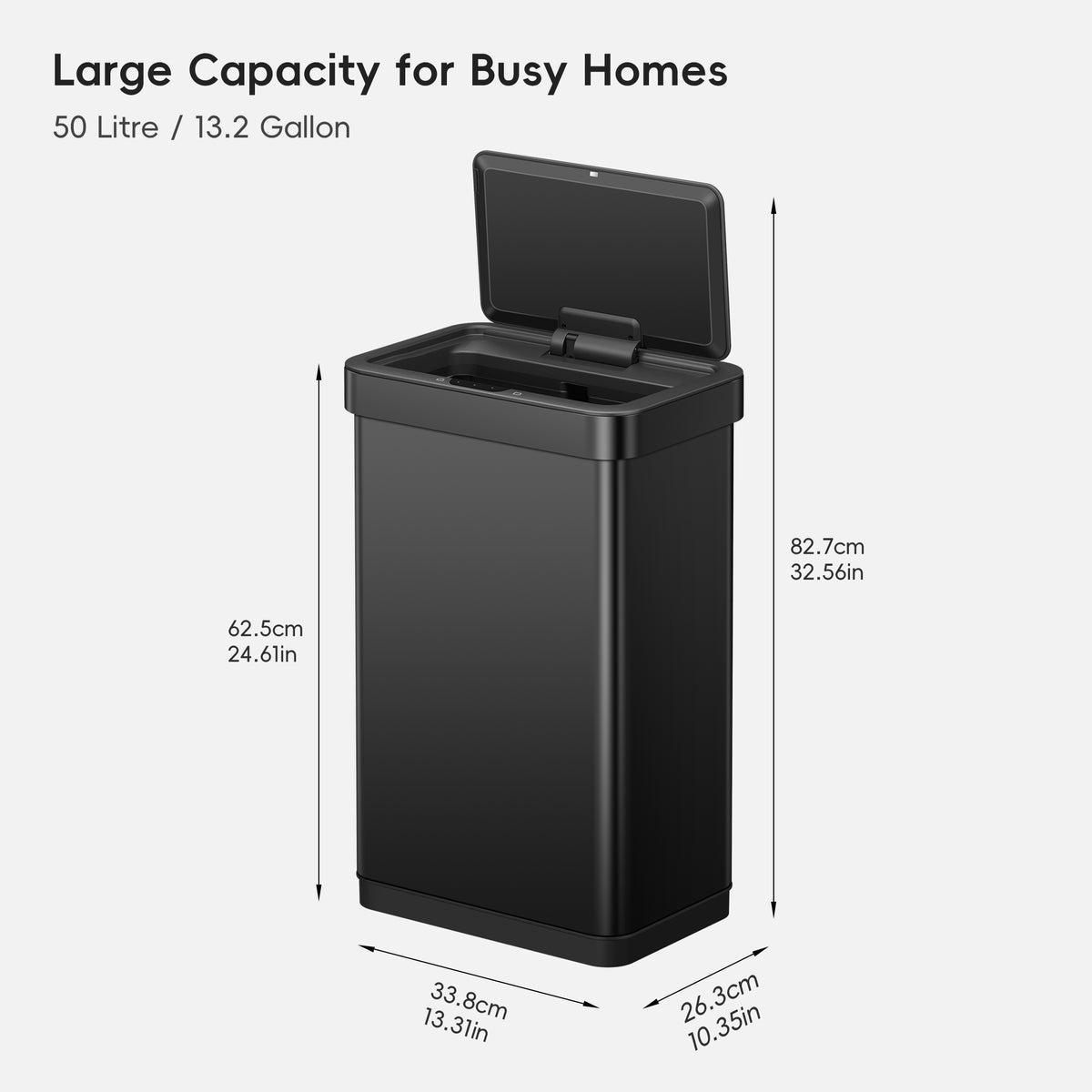 Nova Stainless Steel Motion Sensor Trash Can