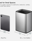 Laguna Open Top Trash Can with Removable Inner Basket 10 L / 2.6 Gal